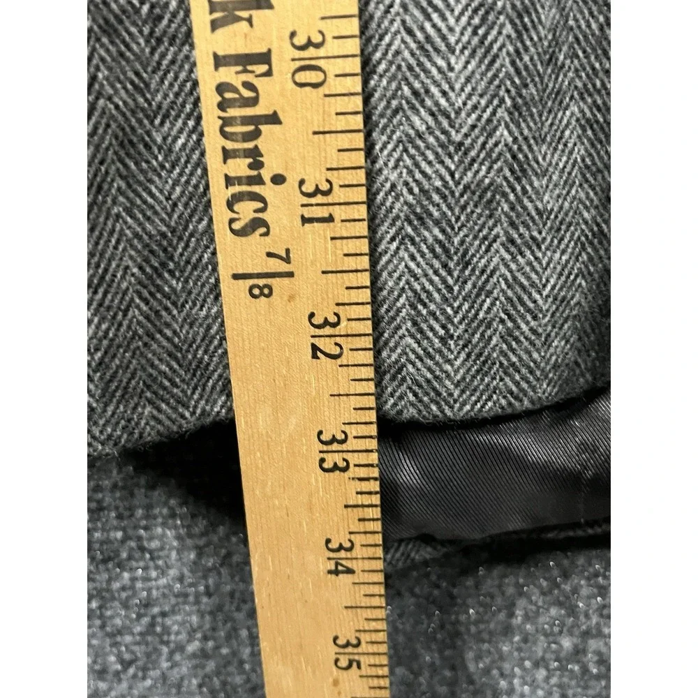 Gianfranco Ruffini Camel Hair Blend Gray Herringbone Sport Coat Blazer Mens 46 L